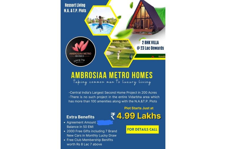 Resort , Plot for sale katol road nagpur 